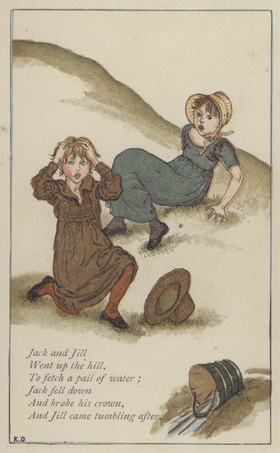 Jack en Jill door Kate (after) Greenaway