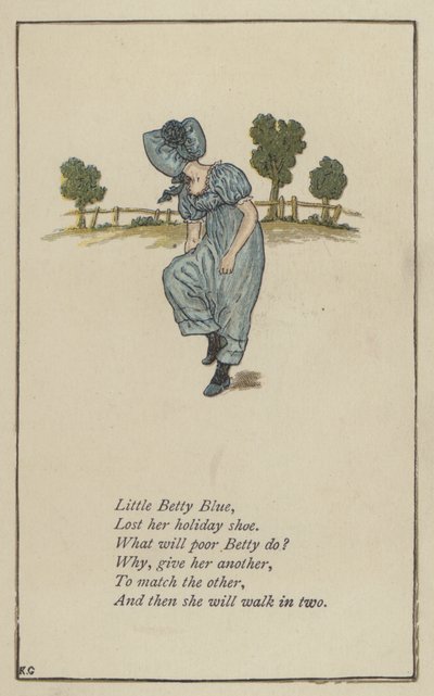 Kleine Betty Blue door Kate (after) Greenaway