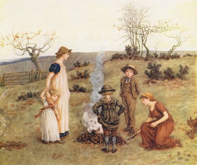 Het Stokvuur door Kate (after) Greenaway