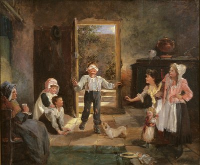 Kinderen Spelen Blindemannetje door Kate Gray