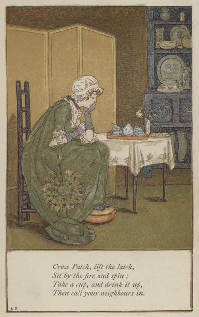 Kruis Patch, til het grendel door Kate Greenaway