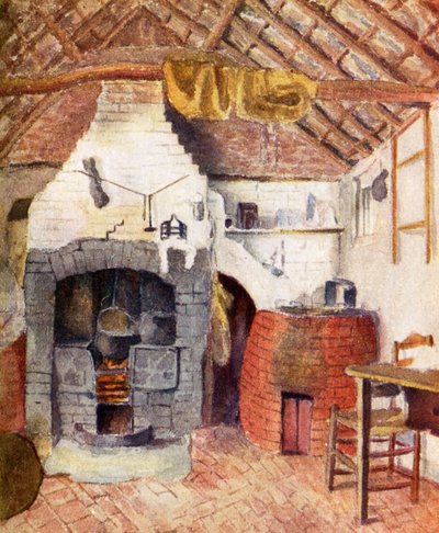 In het huisje van de Chappells in Rolleston door Kate Greenaway