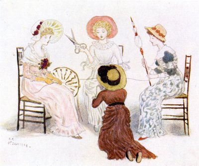Kate Greenaway voor de lotsbestemmingen door Kate Greenaway