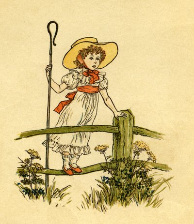 Kleine Bo-peep is verloren door Kate Greenaway