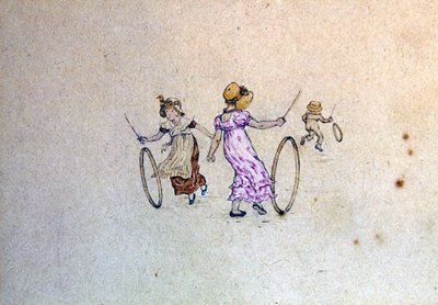 Maart illustratie voor de almanak van 1889 door Kate Greenaway