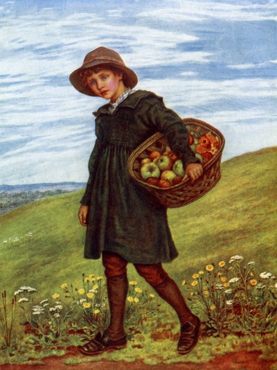 Op Weg naar het Dorp door Kate Greenaway door Kate Greenaway