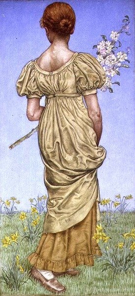 Lente, bloesem door Kate Greenaway