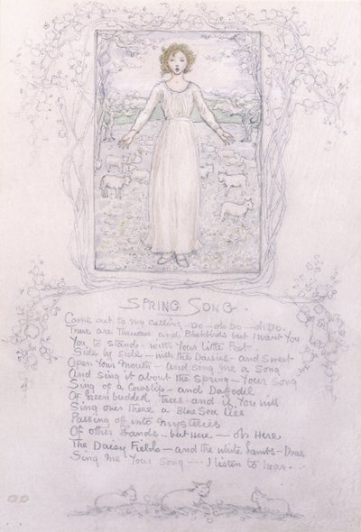 Lied van de lente door Kate Greenaway