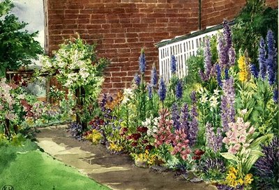 De Bloemenborder door Kate Rogers