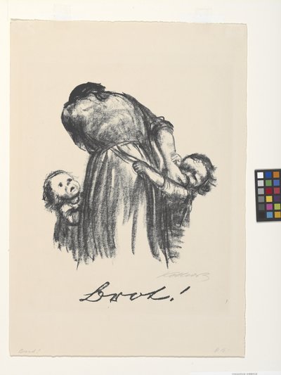 Brot! door Käthe Kollwitz