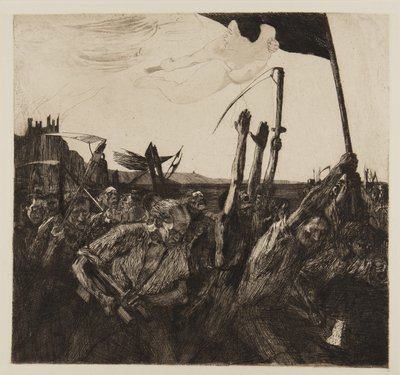 Opstand, 1899 door Käthe Kollwitz