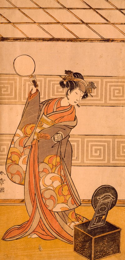 Acteur Arashi Sangoro II in vrouwelijke rol door Katsukawa Shuncho