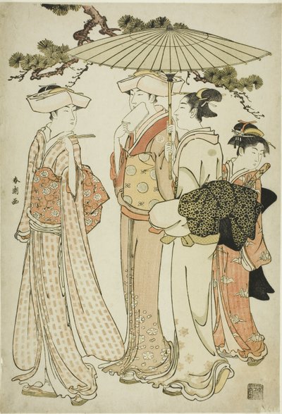 Uit voor een Wandeling door Katsukawa Shuncho