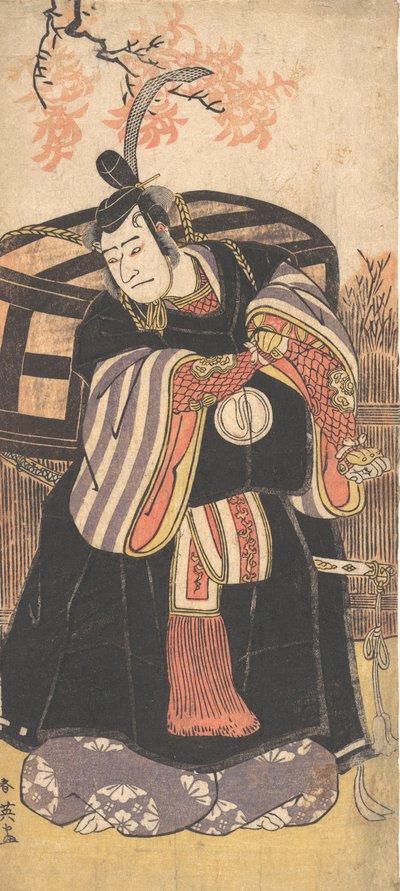 De acteur Derde Sawamura Sojuro als een man van hoge positie, ca. 1791 door Katsukawa Shun