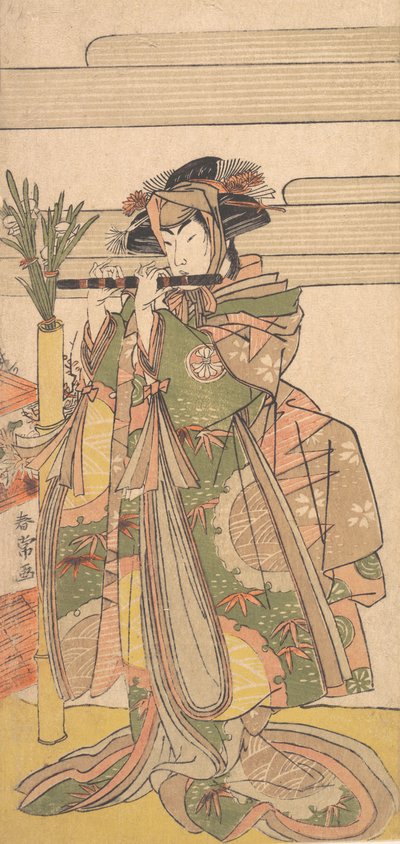De Derde Segawa Kikunojo als een Vrouw, ca. 1780 door Katsukawa Shunjo