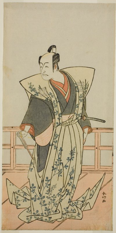 De acteur Ichikawa Danjuro V in een onbekende rol door Katsukawa Shunkо̄