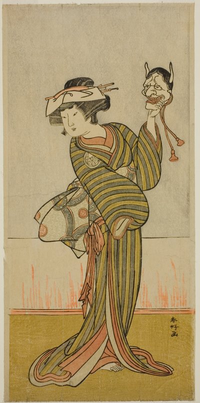 Yamashita Kinsaku II in een onbekende rol door Katsukawa Shunkо̄