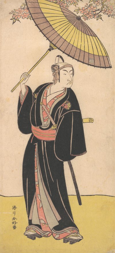 Ichikawa Monosuke III in de Rol van de Otokodate Sukeroku, ca. 1786 door Katsukawa Shunko