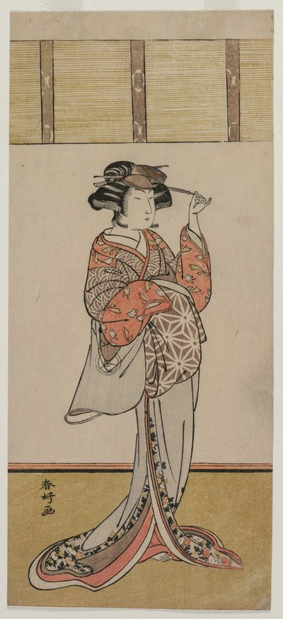 Iwai Hanshiro IV als Oiso no Tora, ca. midden jaren 1770 door Katsukawa Shunko