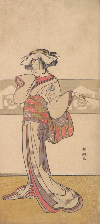 Segawa Kikunojo III in de Rol van Oiso no Tora, ca. 1790 door Katsukawa Shunko