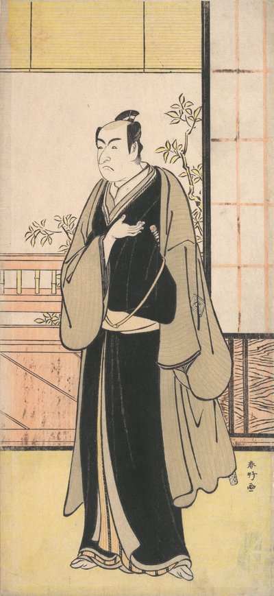 De Acteur Ichikawa Monnosuke II als een Kyokaku, ca. 1777 door Katsukawa Shunko