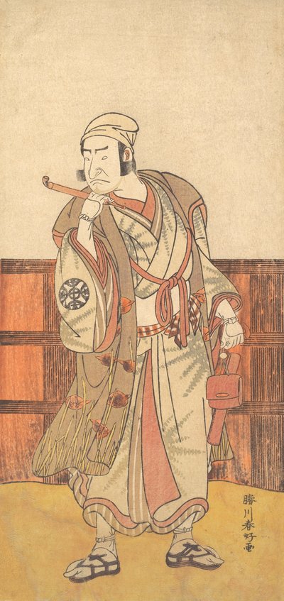 De eerste Nakamura Nakazo in de rol van Shimada no Hachizo door Katsukawa Shunko