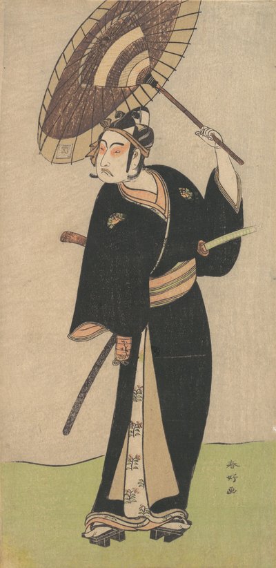 De Derde Ichikawa Yaozo in de Rol van de Otokodate Sukeroku door Katsukawa Shunko