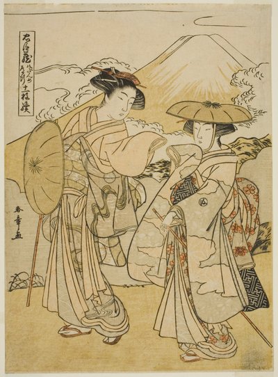 Act Acht: Bruidsreis, uit het stuk "Schatkamer van Loyale Retainers" door Katsukawa Shunsho