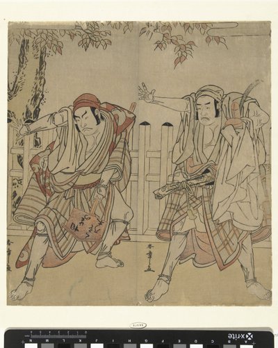 Acteurs Otani Hiroji III en Otani Tomoemon door Katsukawa Shunsho