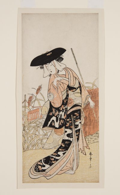 Acteur Segawa Kikunojo III als Vos Okiku (Okiku-gitsune) door Katsukawa Shunsho