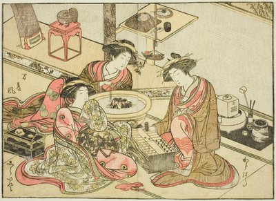 Courtisanes van de Yamashiroya, uit het boek 