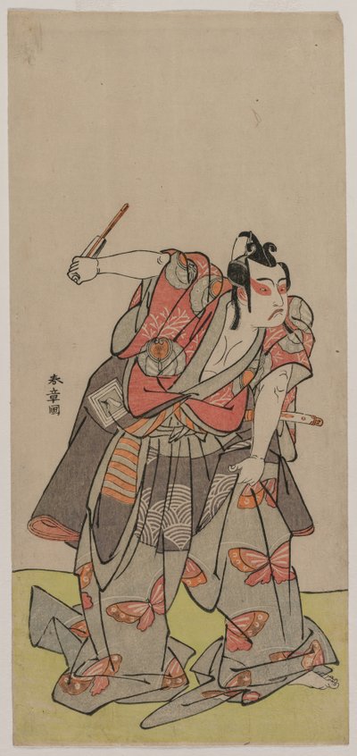 Ichikawa Yaozo II als Soga no Goro door Katsukawa Shunsho