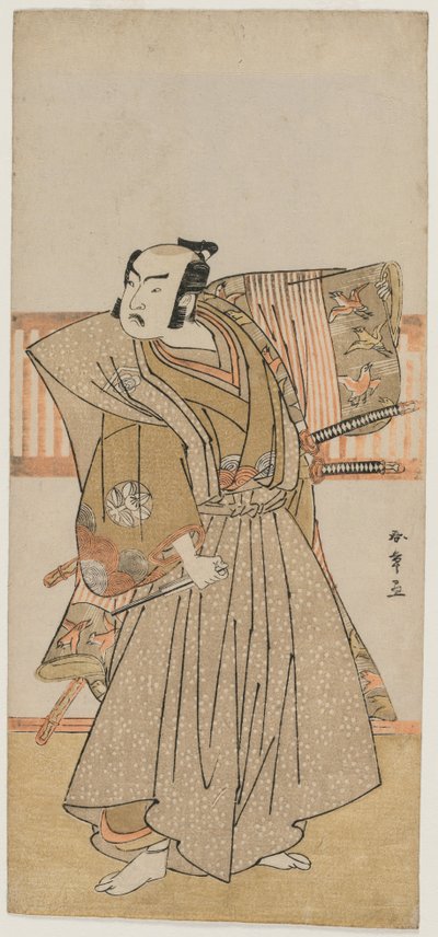 Ichimura Uzaemon IX als Soga no Juro, midden 1770s door Katsukawa Shunsho