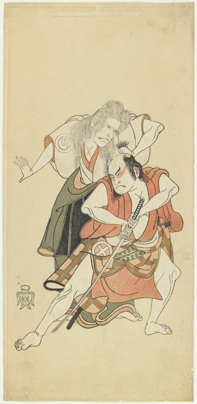 Sawamura So_ju_ro_ II en O_tani Hiroji III door Katsukawa Shunsho