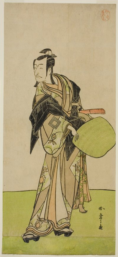 De acteur Ichikawa Danjuro V als Kakogawa Honzo in het stuk Kanadehon Chushin Nagori no Kura, uitgevoerd in het Nakamura Theater in de negende maand, 1780 door Katsukawa Shunsho