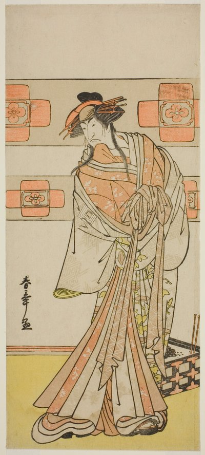 De Acteur Ichikawa Monnosuke II als de Geest van de Afvallige Monnik Seigen in het Toneelstuk Edo no Hana Mimasu Soga, Opgevoerd in het Nakamura Theater in de Tweede Maand, 1783 door Katsukawa Shunsho