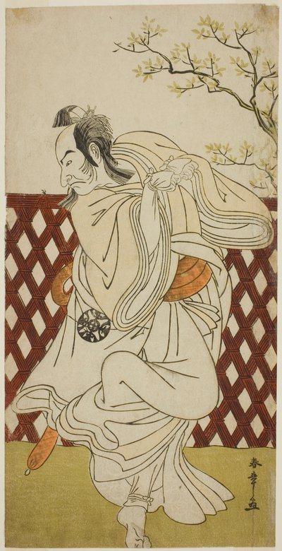 De Acteur Nakamura Nakazo I als Sakon-gitsune in het stuk Hana-zumo Genji Hiiki, uitgevoerd in het Nakamura Theater in de elfde maand, 1775 door Katsukawa Shunsho