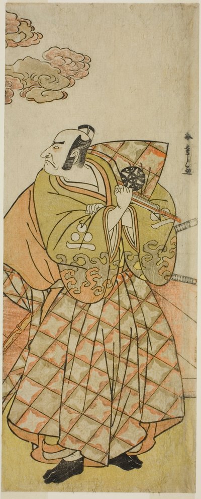 De acteur Nakamura Nakazo I als Watanabe no Tsuna in het stuk Shitenno Tonoi no Kisewata, uitgevoerd in het Nakamura Theater in de elfde maand, 1781 door Katsukawa Shunsho