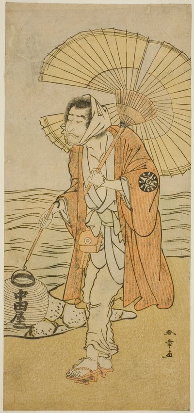 De Acteur Nakamura Nakazo I als de Afvallige Monnik Dainichibo in het stuk Edo Meisho Midori Soga, opgevoerd in het Morita Theater in de Eerste Maand, 1779 door Katsukawa Shunsho