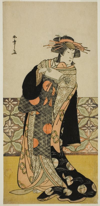 De acteur Nakamura Riko I in een niet-geïdentificeerde rol door Katsukawa Shunsho