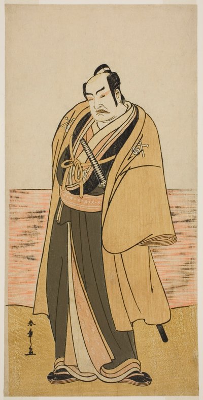 De Acteur Nakamura Sukegoro II als Kaminari Shokuro in het Toneelstuk Hatsumombi Kuruwa Soga, Uitgevoerd in het Nakamura Theater in de Tweede Maand, 1780 door Katsukawa Shunsho