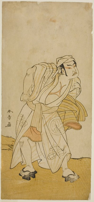 De acteur Nakamura Sukegoro II in een onbekende rol door Katsukawa Shunsho