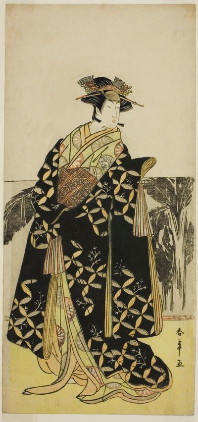 De Acteur Nakayama Tomisaburo I in een onbekende rol door Katsukawa Shunsho