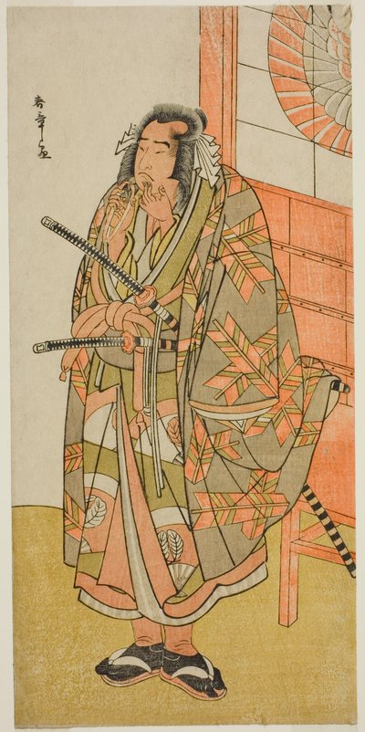 De Acteur Onoe Matsusuke I in een Onbekende Rol door Katsukawa Shunsho