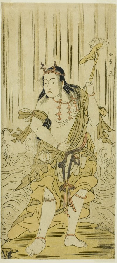 De Acteur Sawamura Sojuro III als Kongara Doji in het stuk Kitekaeru Nishiki no Wakayaka, uitgevoerd in het Nakamura Theater in de elfde maand, 1780 door Katsukawa Shunsho