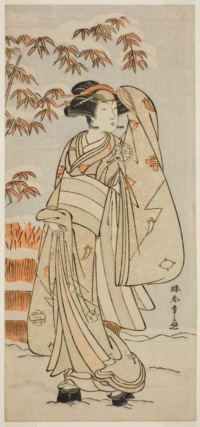 De Acteur Segawa Kikunojo III in een Onbekende Rol door Katsukawa Shunsho
