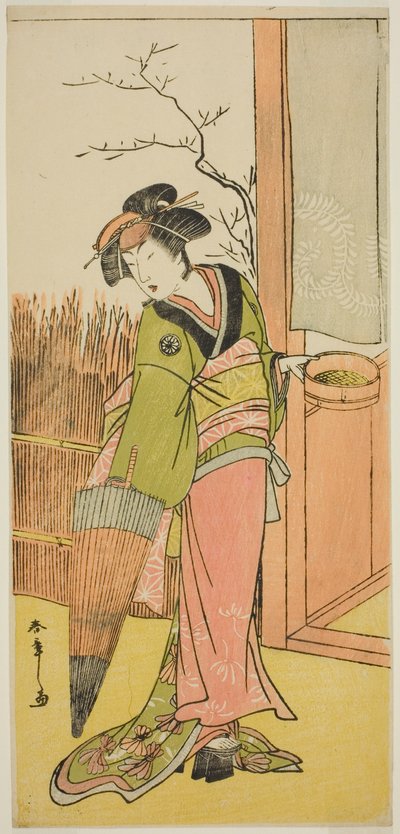 De acteur Segawa Kikunojo III in een onbekende rol door Katsukawa Shunsho