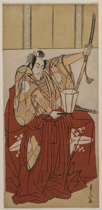 Ichikawa Monnosuke II als Urabe no Suetake, 1781 door Katsukawa Shunzan