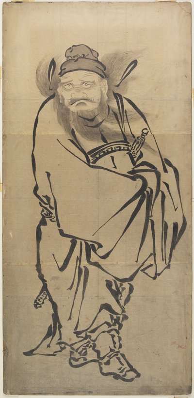 (Sho_ki de demonenverdrijver), midden 18e-midden 19e eeuw door Katsushika Hokusai