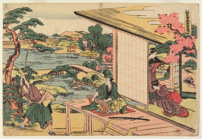 Tweede bedrijf door Katsushika Hokusai